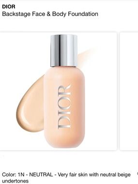 Dior face and body foundation